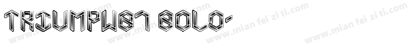 TriumpW01 Bold字体转换